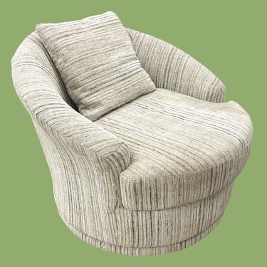 LOCAL PICKUP ONLY ———— Vintage Swivel Lounge Chair 