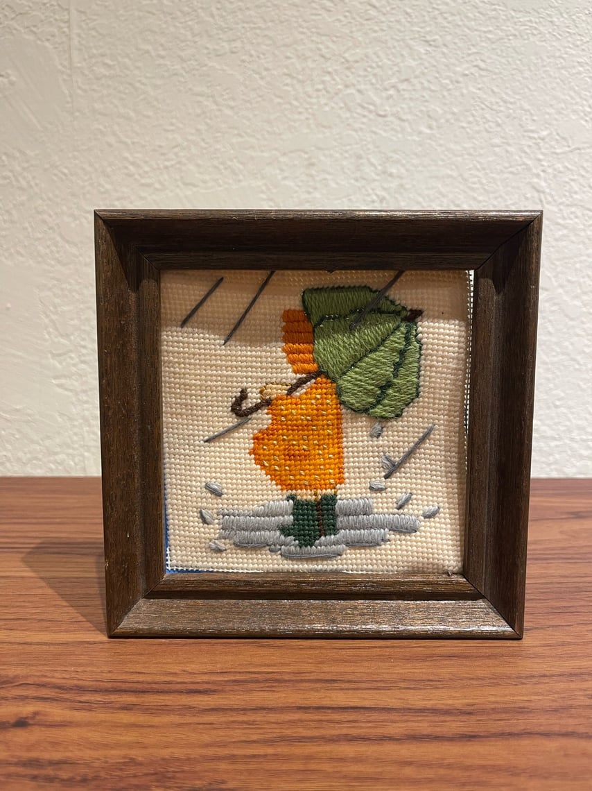 Umbrella Needlepoint Sunbeam Vintage Highland Park Los Angeles, CA