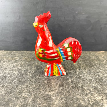 Akta Dalaheimslöjd red rooster - Swedish folk art 