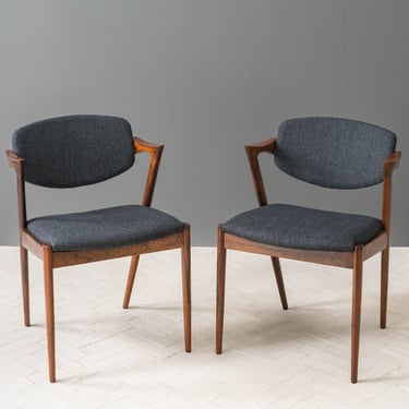 Set of 6 Rosewood Kai Kristiansen Dining Chairs