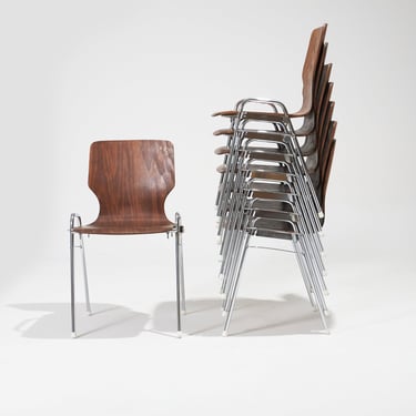 ENSEMBLE DE 8 CHAISES ARBOIS DE BAUMANN, 1970s