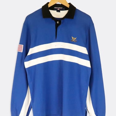 Vintage Ralph Lauren Polo Sport Collared Button Up Shirt Sz L