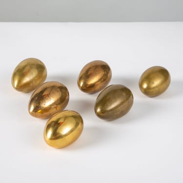 Carl Auböck Style Brass Egg Paperweight 