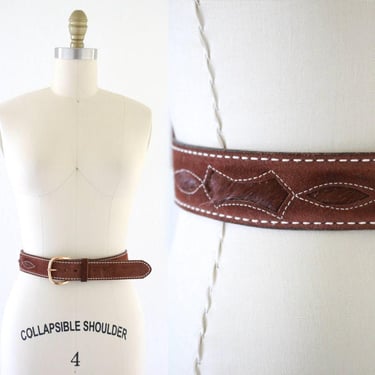 Vintage Half Dollar Concho Belt - By JUSTIN | Gabriela display picture 3
