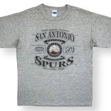 Vintage 90s/00s San Antonio Spurs Western Conference NBA Graphic T-Shirt Size Large 