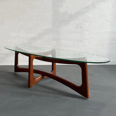 Sculptural Walnut &quot;Bowtie&quot; Coffee Table By Adrian Pearsall For Craft Associates