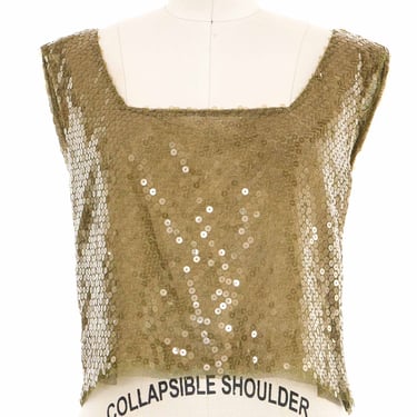 1998 Yeohlee Green Sequined Tank