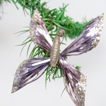Antique 1950's Butterfly Ornament, Vintage MCM Retro Holiday Decor 