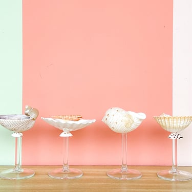 Set of Four Shell Chic Coupes