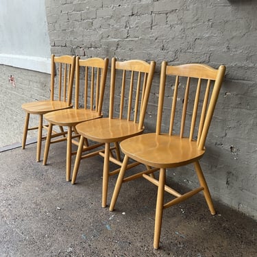 Set of 4 Maple Dining Chairs