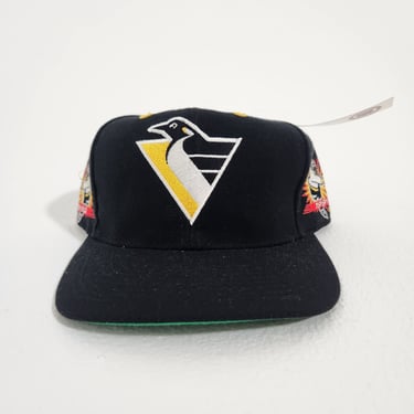 Vintage 1990s NHL Pittsburgh Penguins 1992 Stanley Cup Champions Snapback Hat