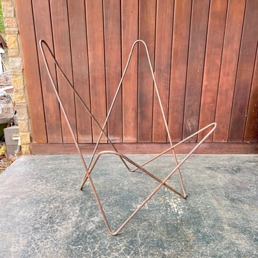 1950s XL Knoll sculptural butterfly lounge chair Jorge Ferrari-Hardoy (Bonet, Kurchan) Vintage Mid-Century Modern Patio Outdoor Indoor 