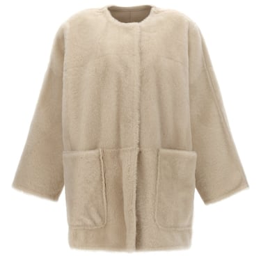 Max Mara Women 'Santos' Reversible Sheepskin Jacket