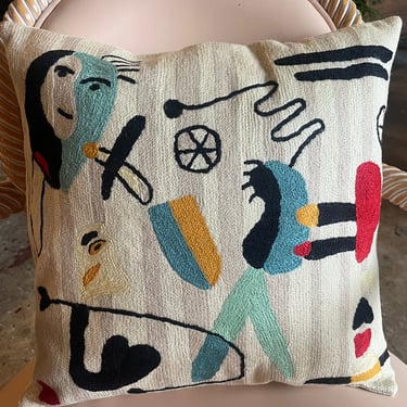 Miro Circus Pillow, Natural