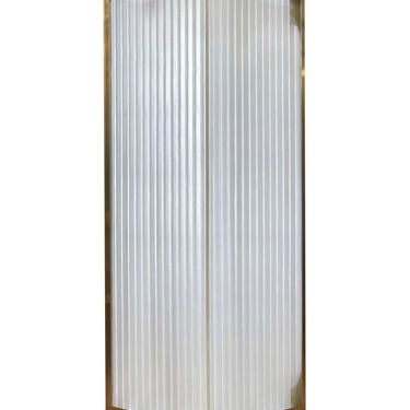 Reclaimed Illuminated Corrugated Glass 7 ft H Wall Divider