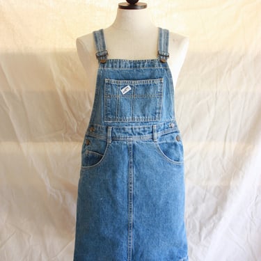 90s Guess Overall Dress Stone Wash Denim Size XS / S 