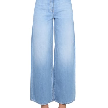 Versace Women Medusa Wide Leg Jeans