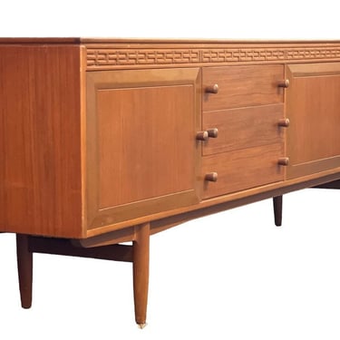 Free  Shipping Within Continental US-Imported UK Vintage Mid Century Modern Long Credenza/Buffet in the Style of Robert Heritage 