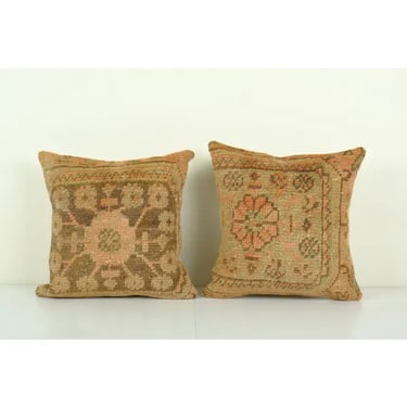 Traditional Turkish Rug Pillow | 17&quot; x 17&quot;