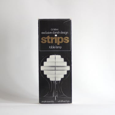 STRIPS table lamp. Flemming Brylle & Preben Jacobsen. Quality System. Denmark, 1965. 