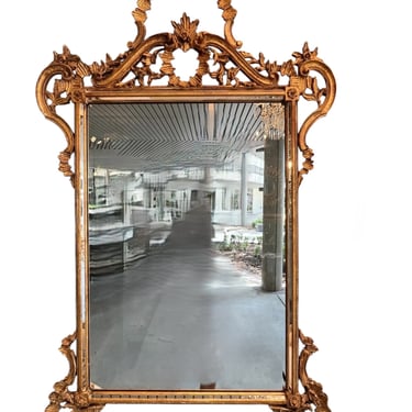 Italian La Barge Giltwood Rococo Mirror