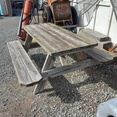 Picnic Table 28 x 71 table top, overall footprint 59 1/2 x 71 1/4