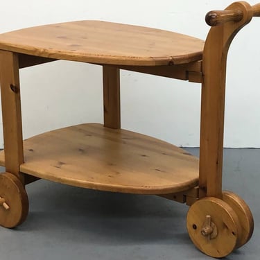 Swedish Pine Bar Cart