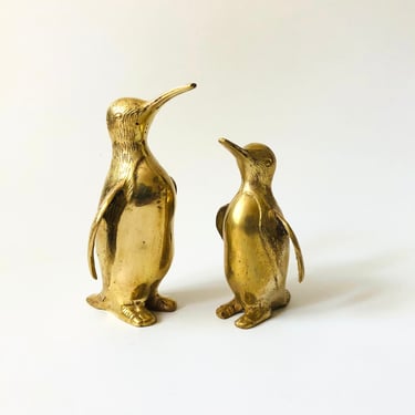 Pair of Brass Penguins 
