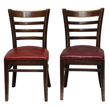 Pair of Chairs with Red Seats