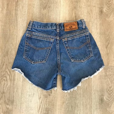 70's Brittania Cut Off Jean Shorts / Size 23 