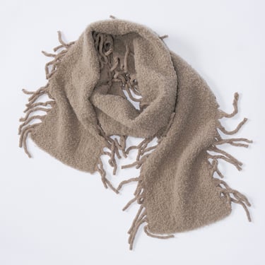 Fringly Wool Scarf in Tehina