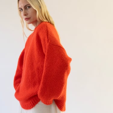 Mohair Sweater in Tangerine