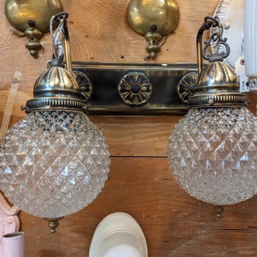 Mid Century Double Pendant Bath Vanity Light