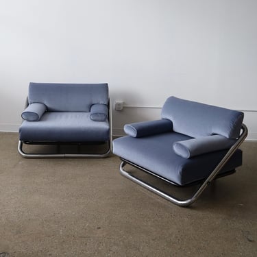 Lounge Chairs by Kinetics c. 1980s, a pair