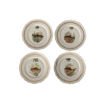 French Fish Plates- Set of 4 