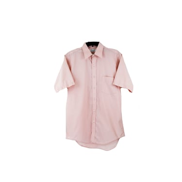 Sale/Vintage Pink Short Sleeve Button Down MENS size Medium 