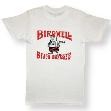 Vintage 70s/80s Birdwell Beach Britches “Birdie” Surfing Company Graphic T-Shirt Size Small/Medium 