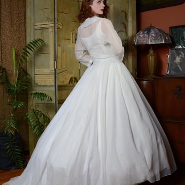 pastel yellow dress Polka Dot Wedding Dress Tea Length 50s Wedding Dress