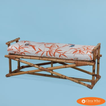 Vintage Bamboo Bench