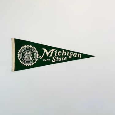 Vintage Michigan State University Pennant 