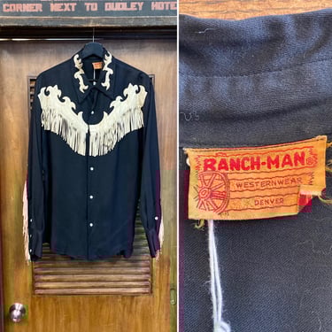 Vintage 1950's Original “H Bar C” Orange Western Cowboy