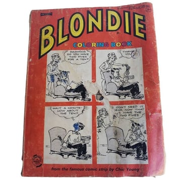 1940's Blondie Coloring Book Chic Young 