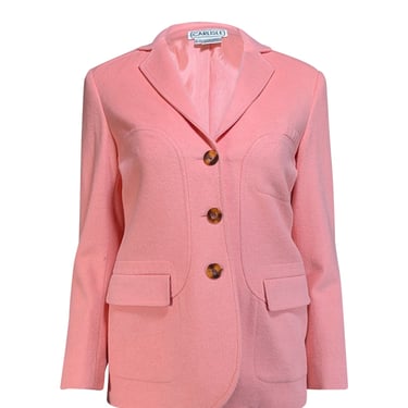 Carlisle - Coral Pink Wool & Angora Blend Jacket Sz 2