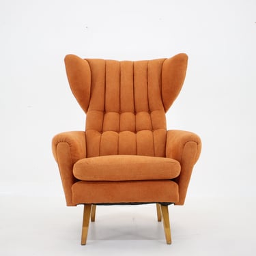 1960s Wing Chair, Czechoslovakia 