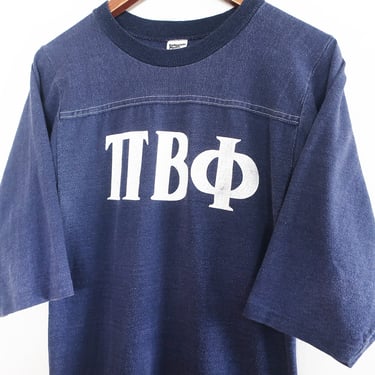 70s jersey / pi beta phi / 1970s Collegiate Pacific pi beta phi fraternity sorority jersey shirt Small 