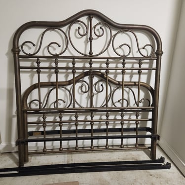 Queen Brass Heavy Duty Bronze Bed GBH-1