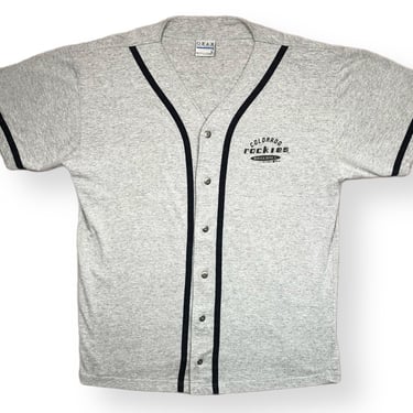 Vintage 1998 Colorado Rockies Baseball Button Down MLB Shirt Jersey Size Large/XL 