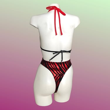 OOAK - Set of High Waisted Thong and Triangle Top 