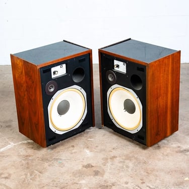 Mid Century Modern Speakers JBL L55 Walnut Tested Vintage Speaker Set Hifi Mcm
