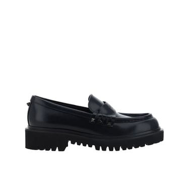 Valentino Garavani Leather Rockstud Loafers Women